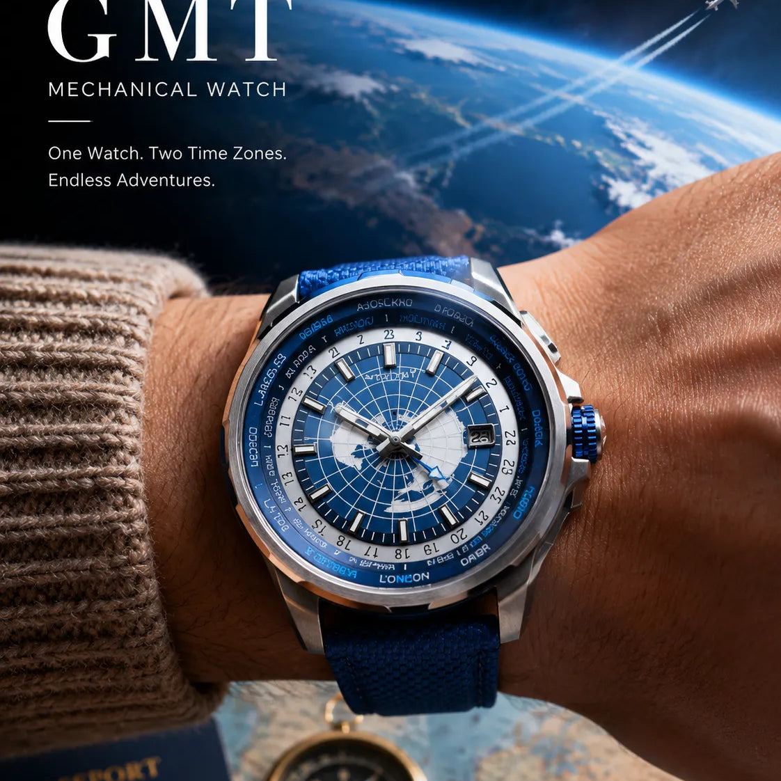 ETERNAL EARTH GMT Mechanical Watch: A Timepiece Inspired by the World We Explore