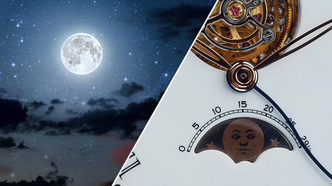 What are the display functions of the moon phase? - Wishdoit Watches