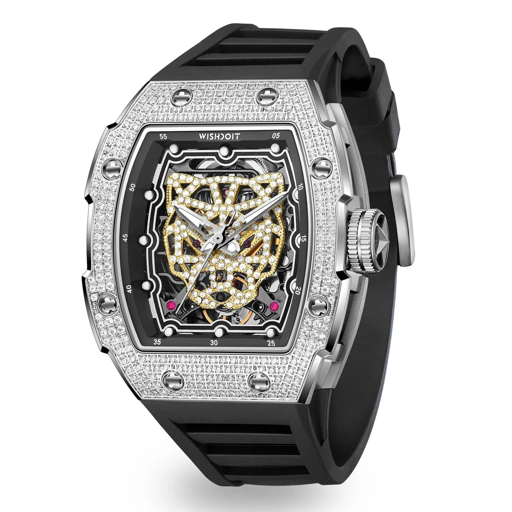 Gold Snow Leopard-Silvery Watch Wishdoit Watches