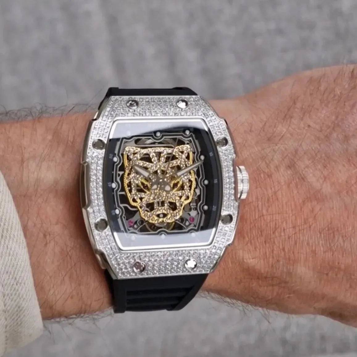 Gold Snow Leopard-Silvery Watch Wishdoit Watches