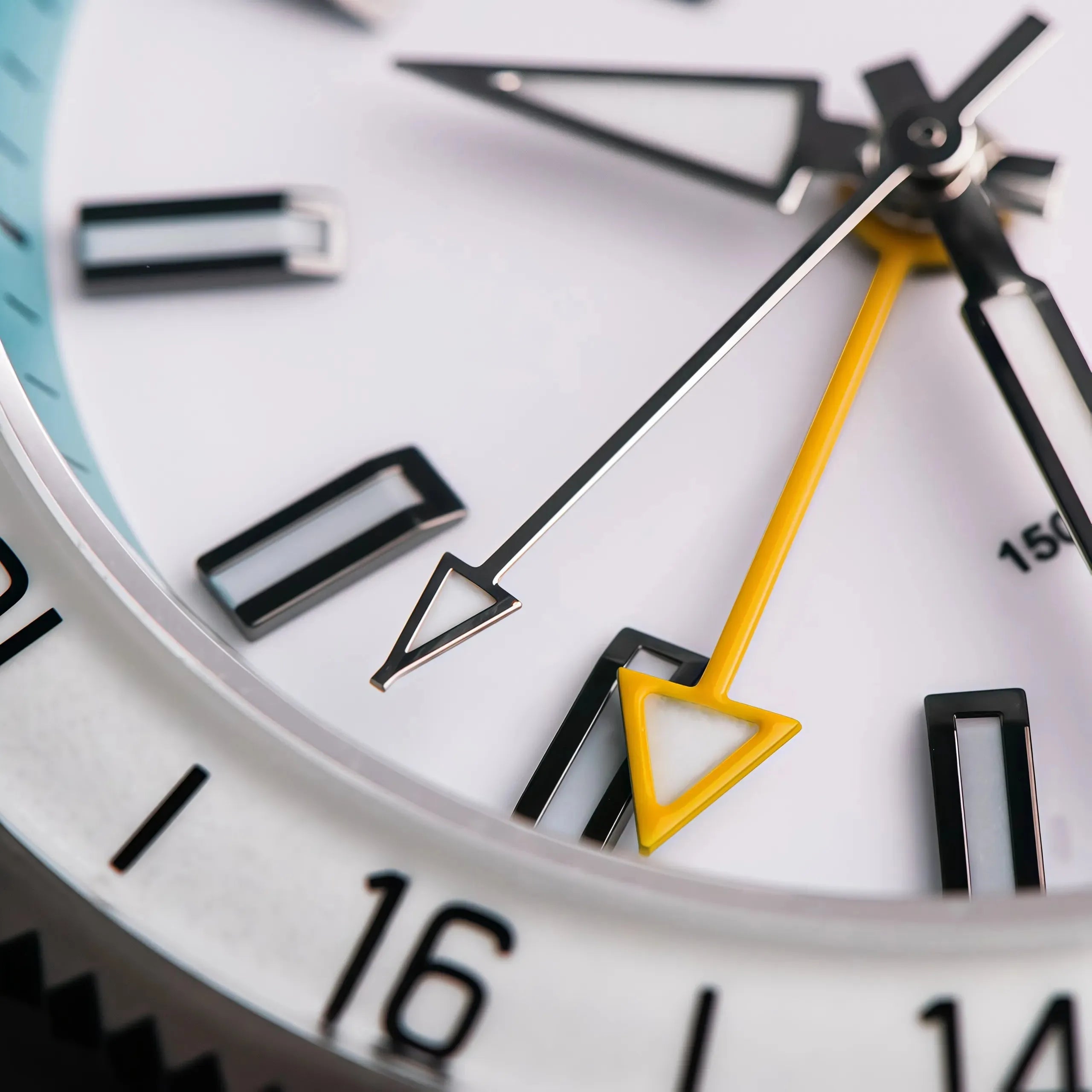 Wishdoit Watches Round Affordable Ocean Edge GMT Swiss RONDA movement Quartz Diver Watch|316L Stainless Steel|Light Blue Dive