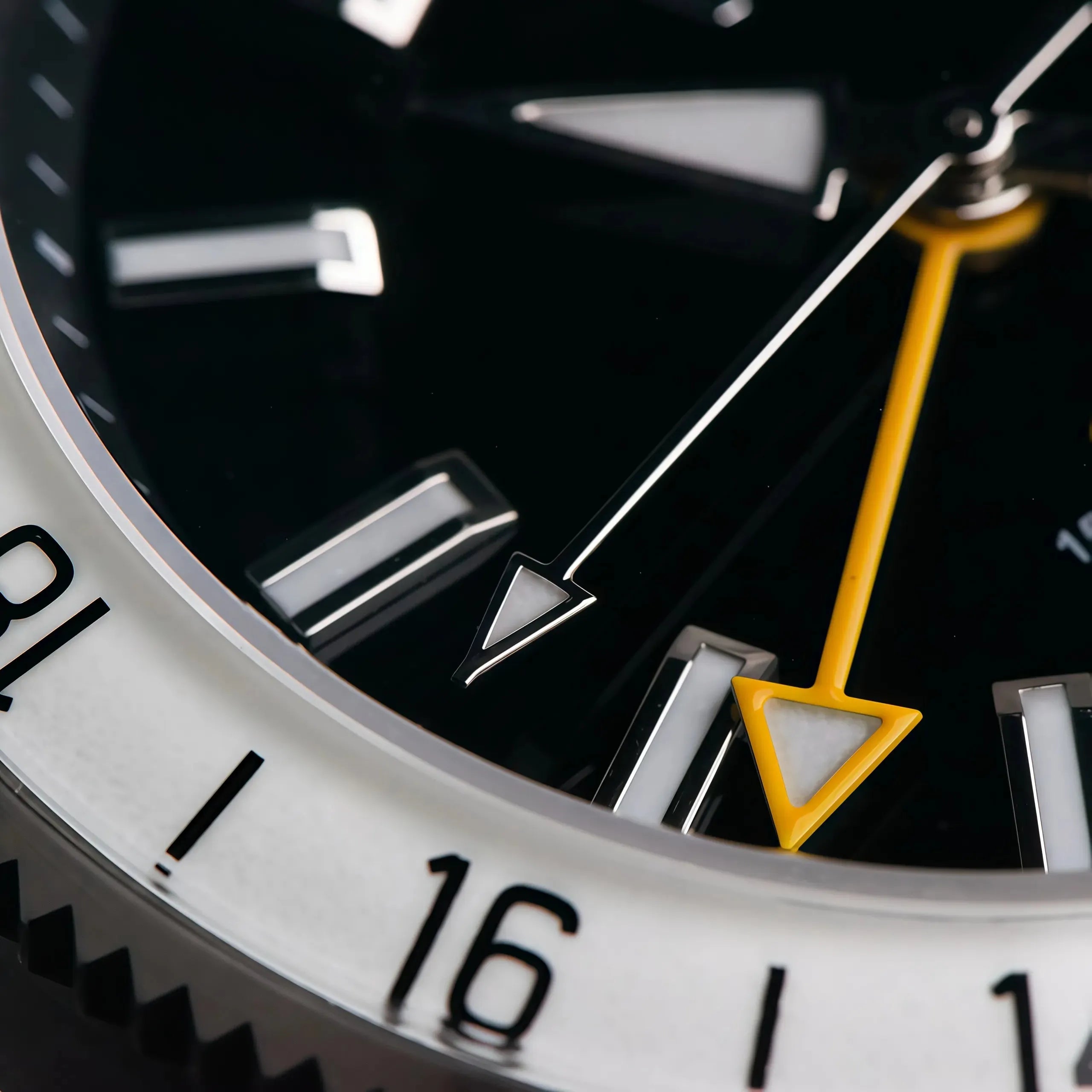 Wishdoit Watches Round Affordable Ocean Edge GMT Swiss RONDA movement Quartz Diver Watch|316L Stainless Steel|All black Dive