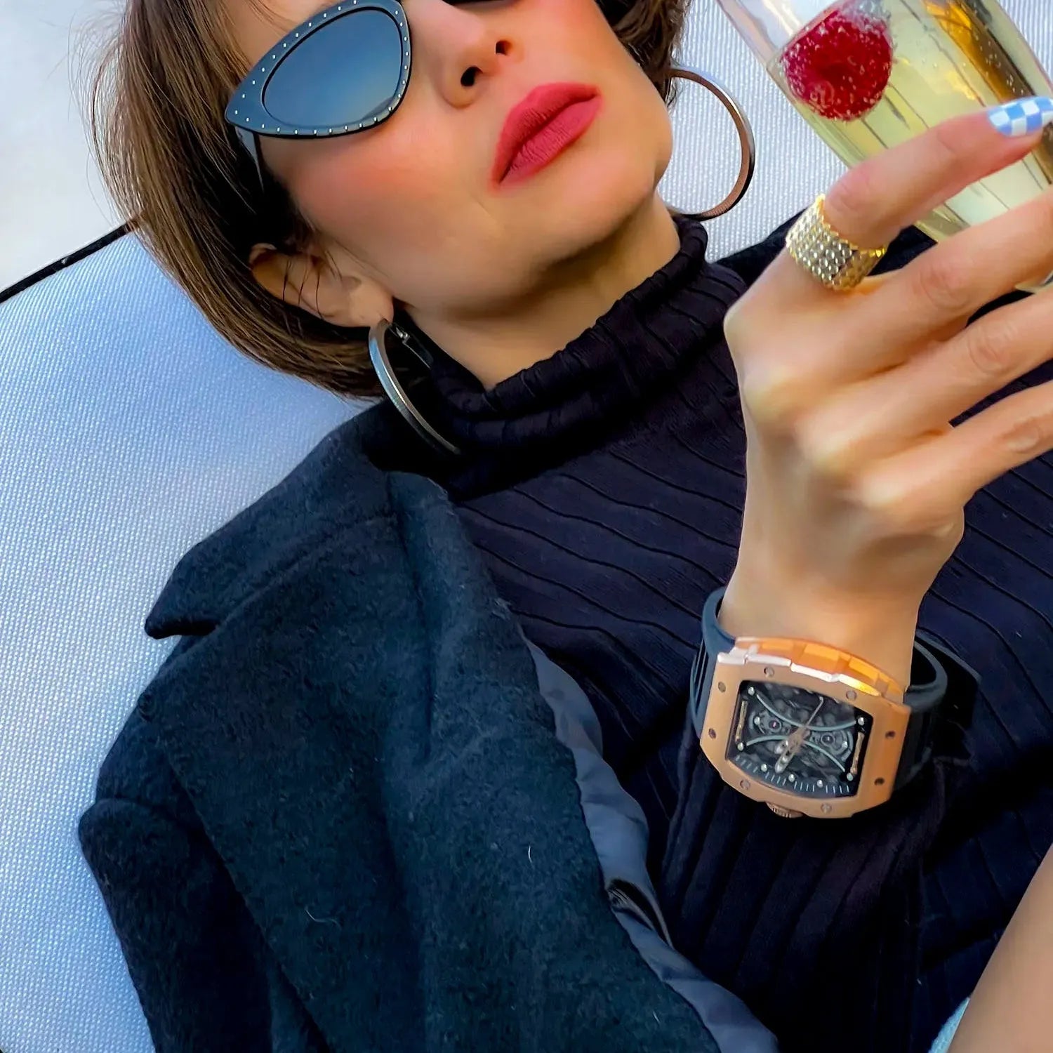 Hourglass Skeleton Quartz Watch