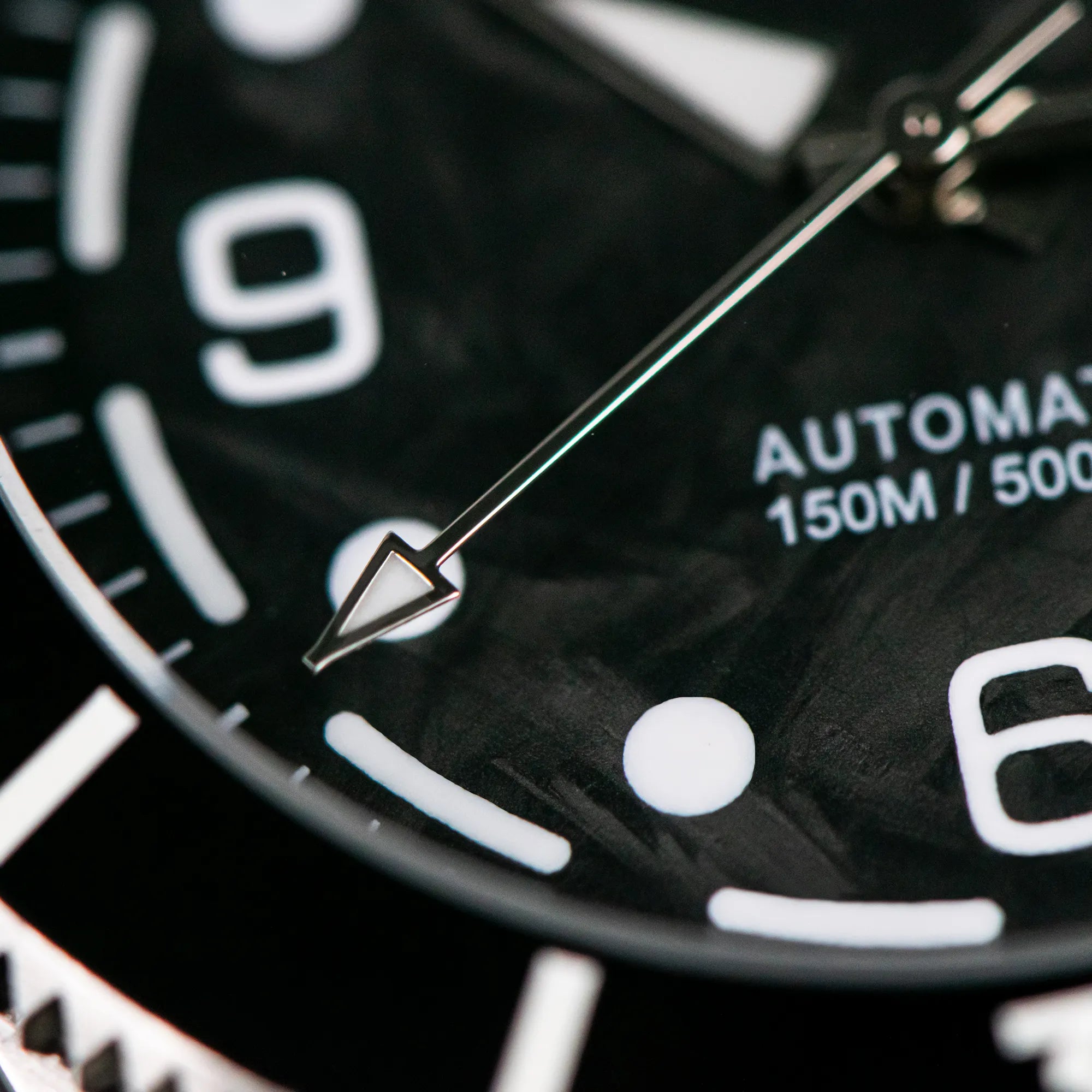 Wishdoit Watches Round Affordable Ocean Edge GMT Swiss RONDA movement Quartz Diver Watch|316L Stainless Steel|All black Dive