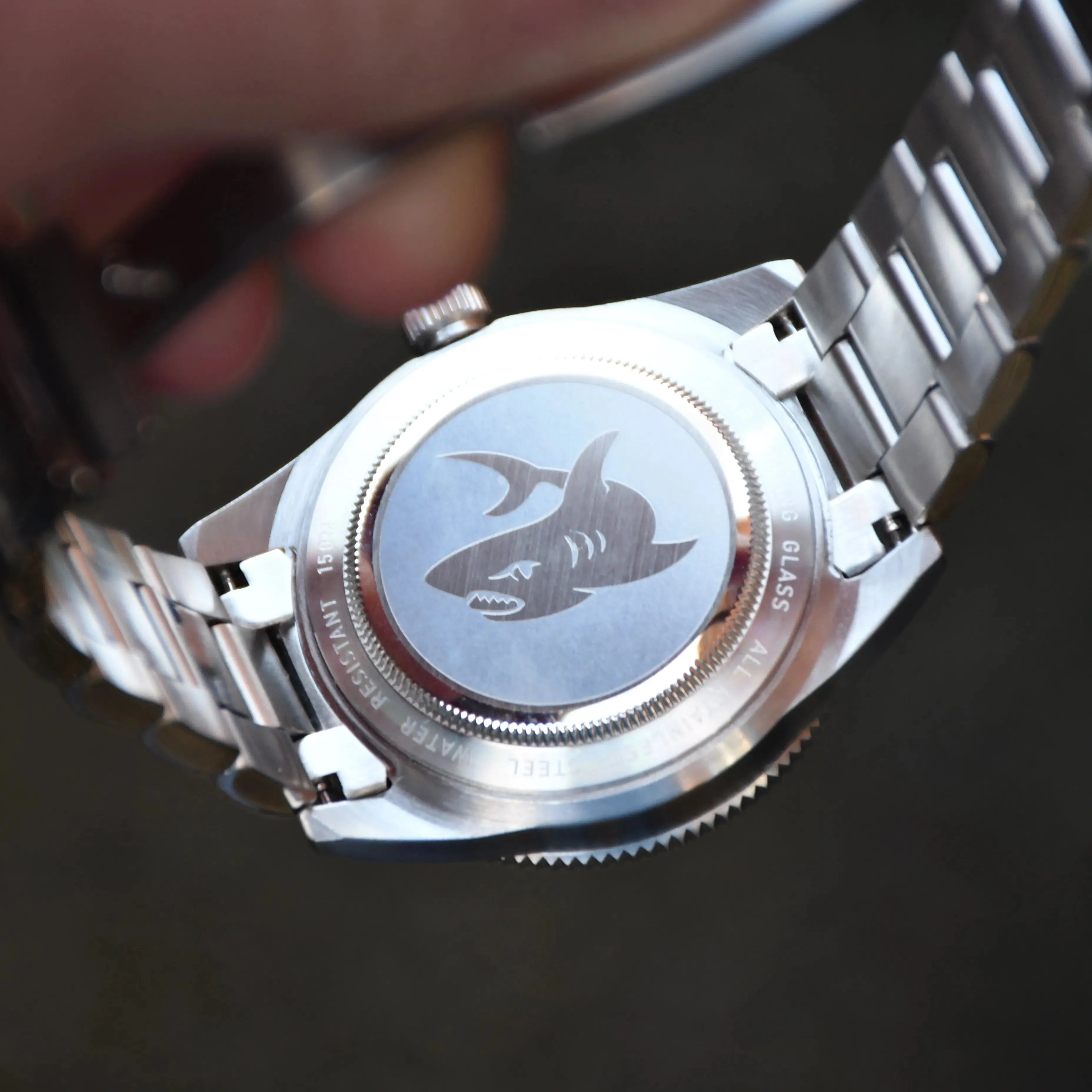 Aqua Storm Automatic Diver Watch with 3D Luminous Needle Ceramic Bezel