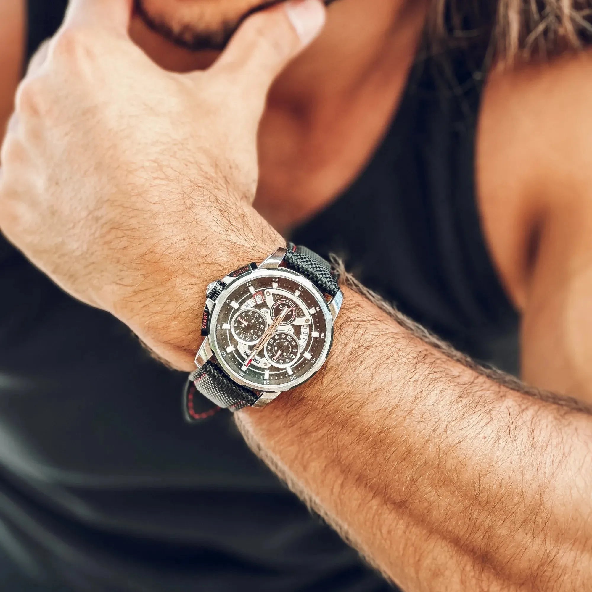 RACING GT40 Watch with Central Chronograph Hand,WSD9943:BA,