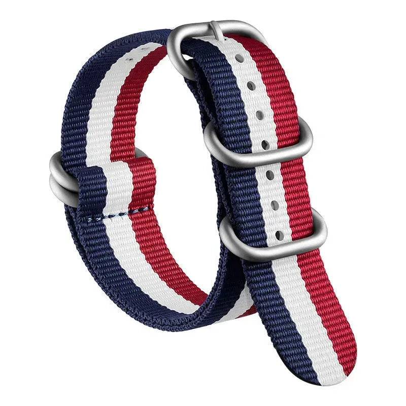 22mm NATO Canvas Watch Strap | Mix Color Wishdoit Watches