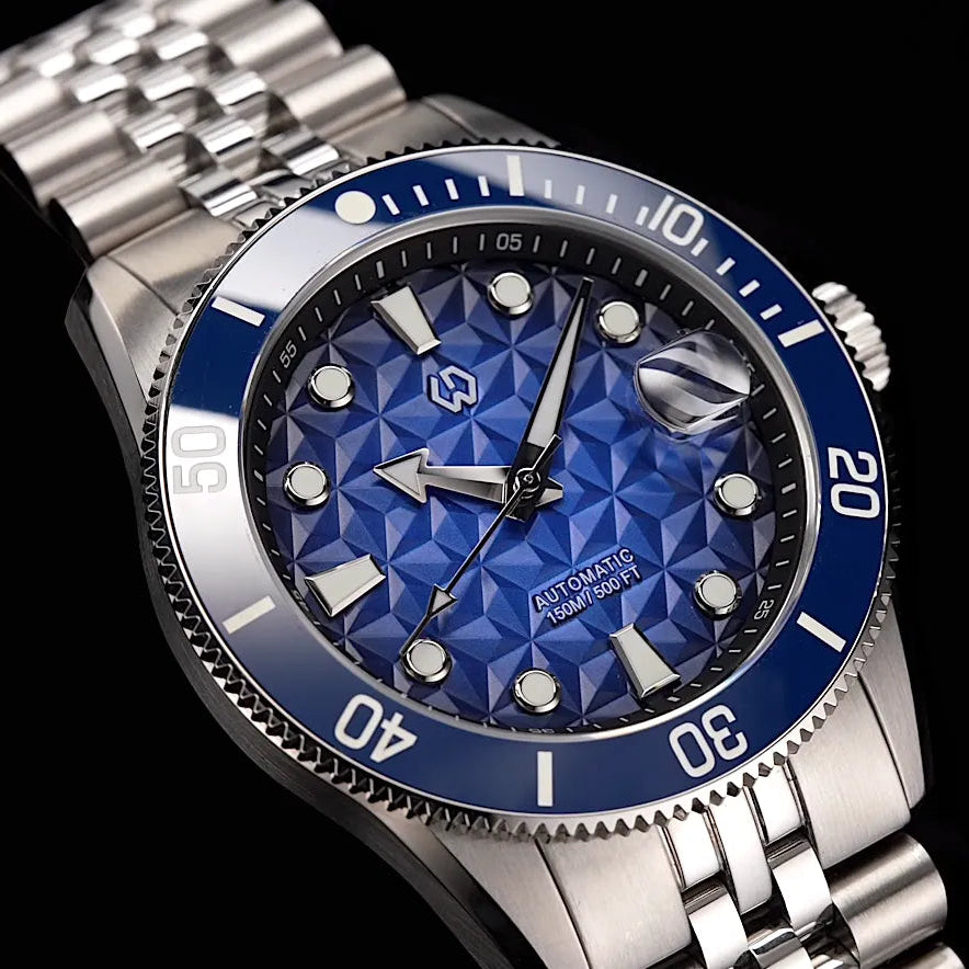 Nereus Facet Automatic Diver Watch - Geometric Dial