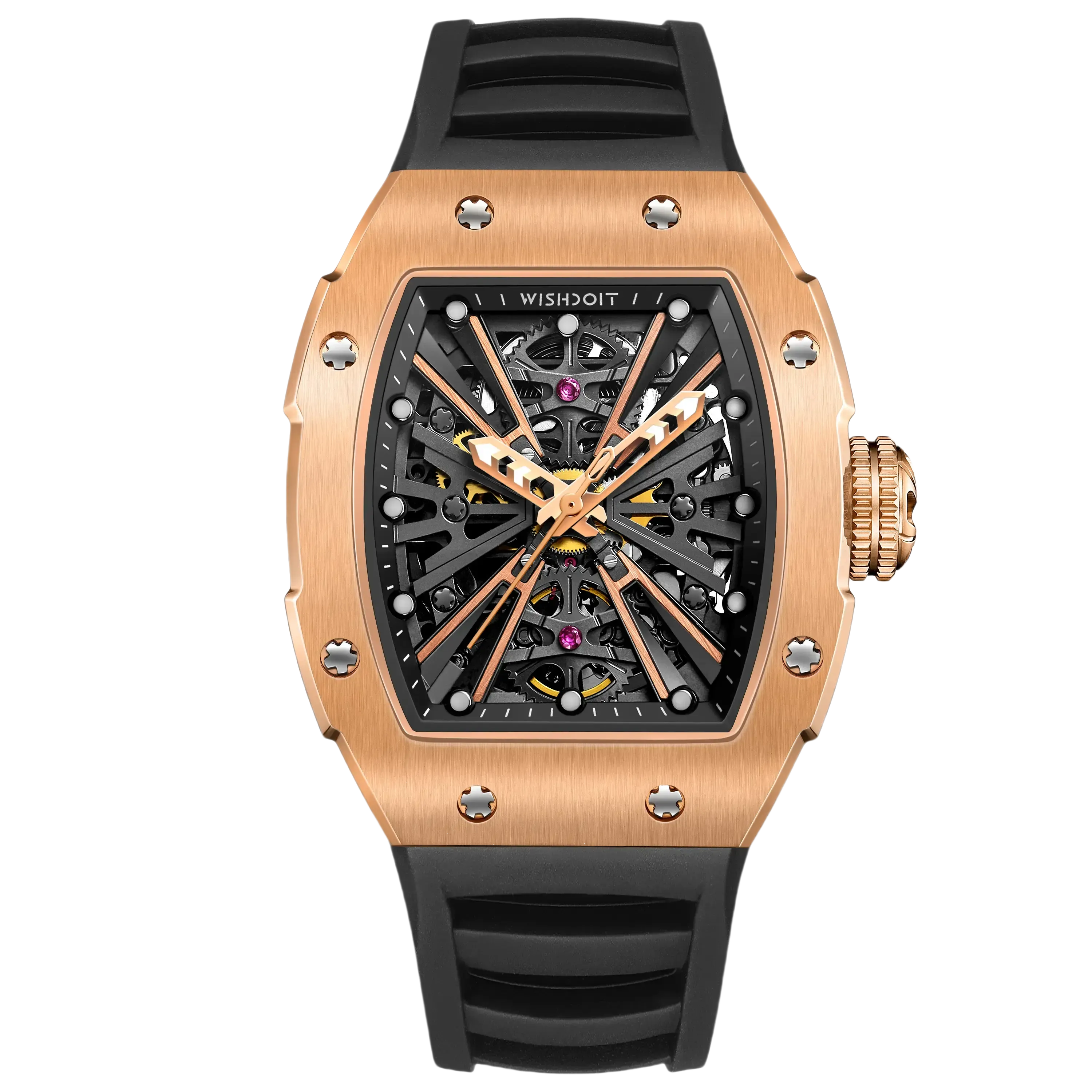 Pirate | The X Series Mechanical Tonneau Watch Rose Gold Watch