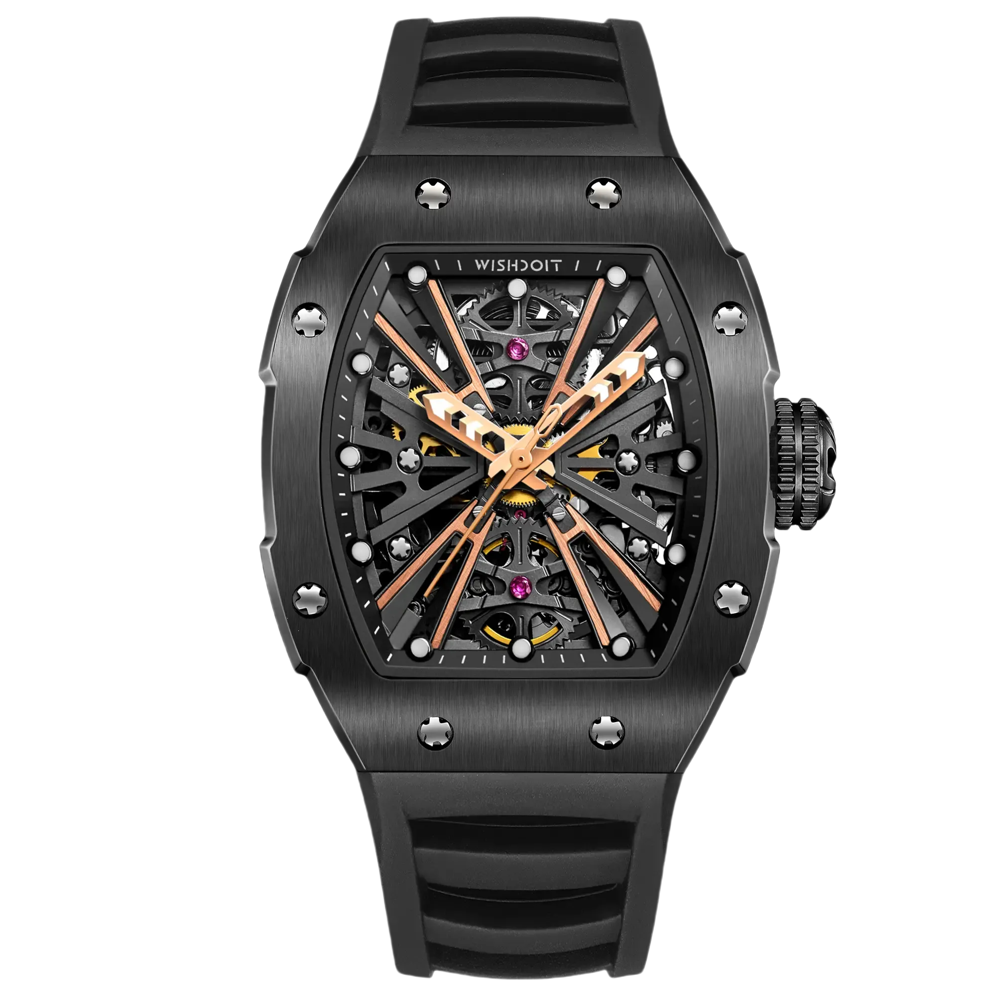 Pirate | The X Series Mechanical Tonneau Watch Black Watch