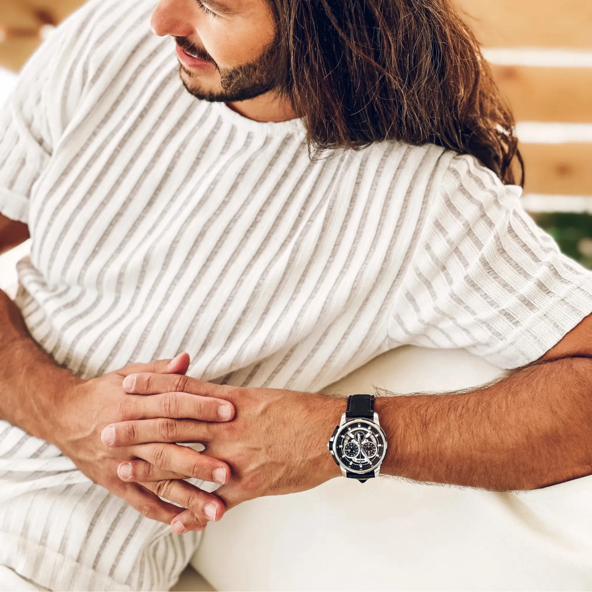 RACING GT40 Watch with Central Chronograph Hand