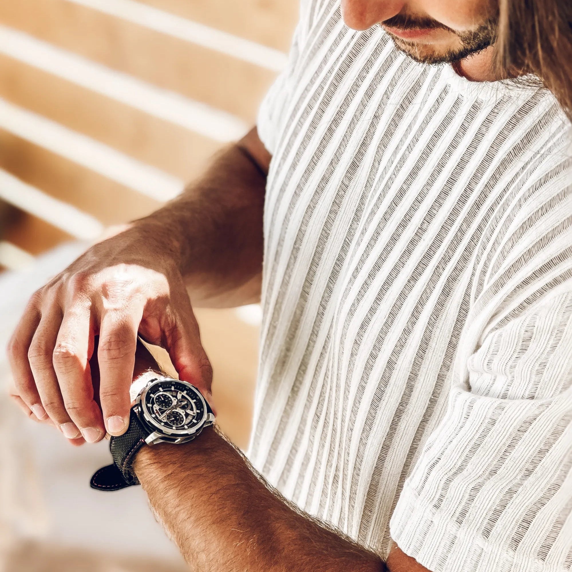 RACING GT40 Watch with Central Chronograph Hand