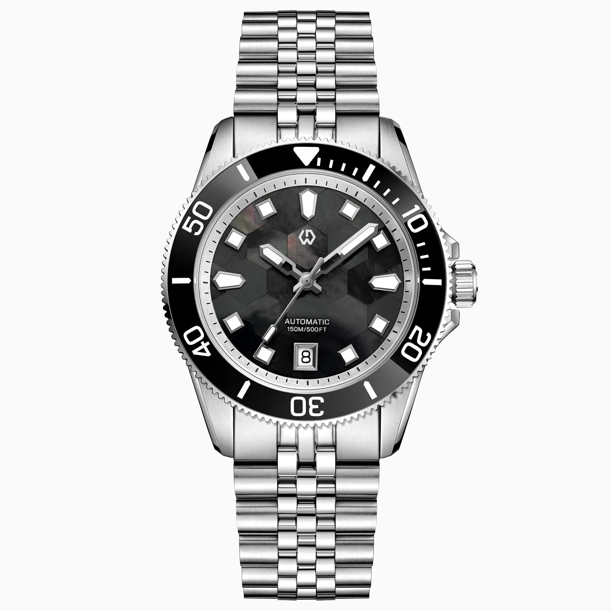 Wishdoit Triton Prism Automatic Diver – Iridescent Ocean Edition. A unique men’s dive watch with mother-of-pearl dial, automatic movement, and 150m water resistance,WSD9032:AD,