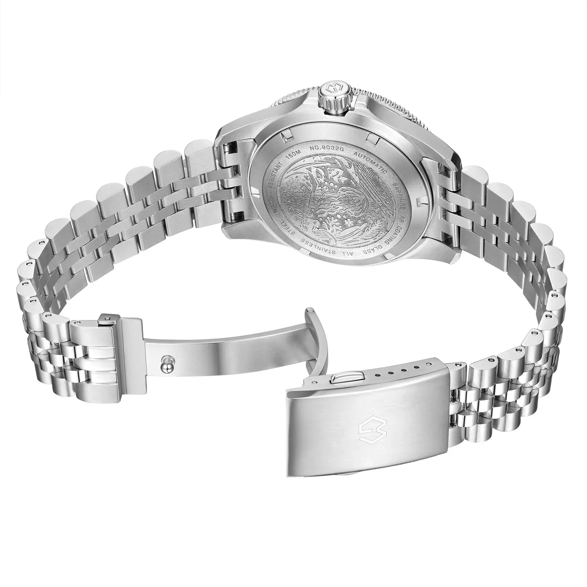 Wishdoit Triton Prism Automatic Diver – Iridescent Ocean Edition. A unique men’s dive watch with mother-of-pearl dial, automatic movement, and 150m water resistance,WSD9032:AA,WSD9032:AB,WSD9032:AD,