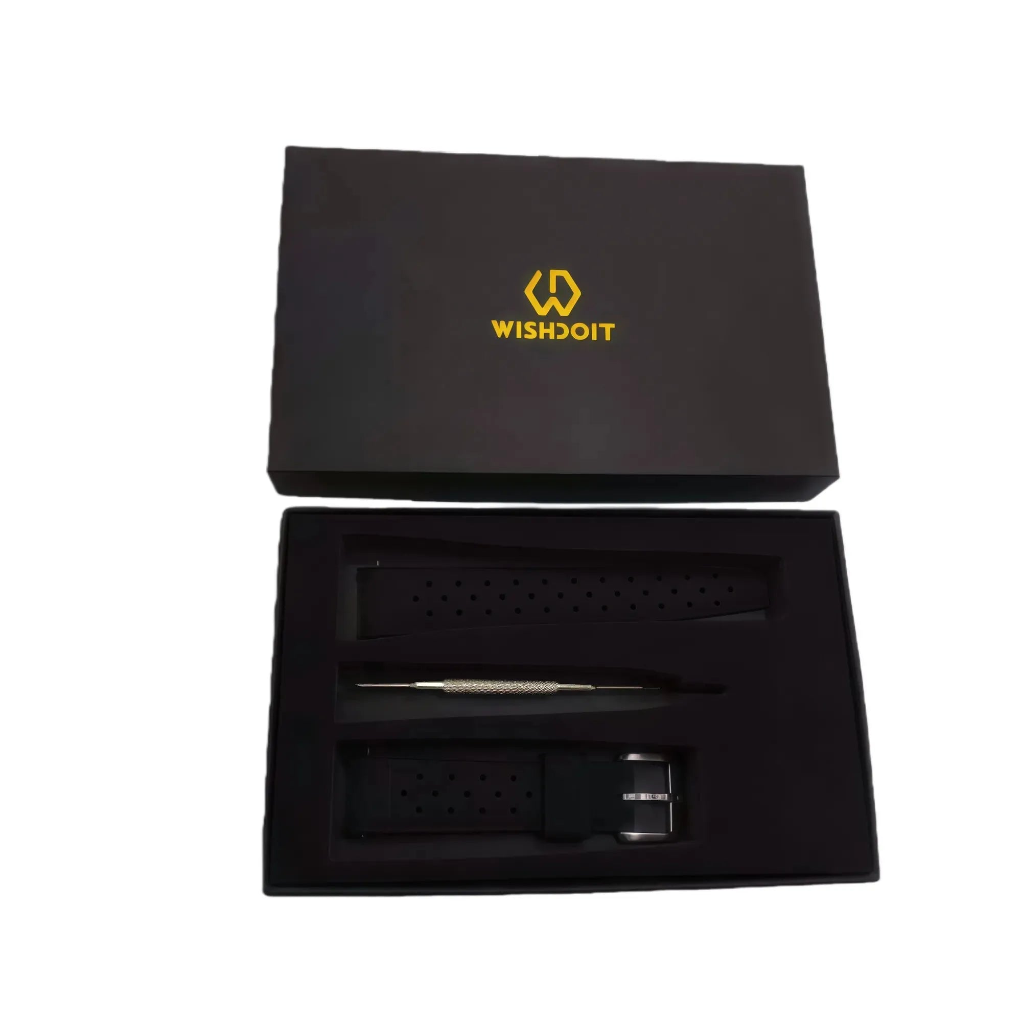 Wishdoit FKM Dive Watch Strap | 215mm Black