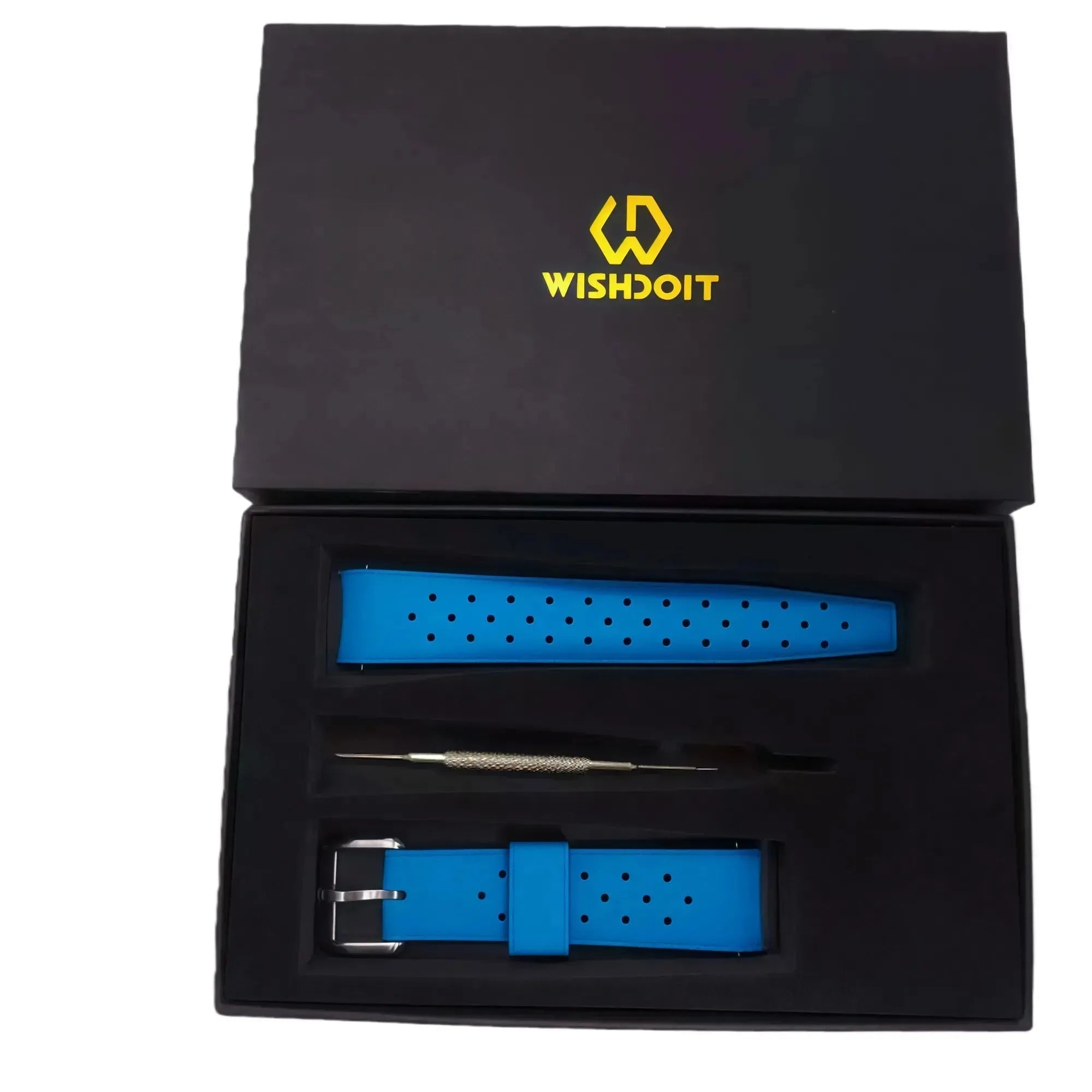 Wishdoit FKM Dive Watch Strap | 215mm Blue