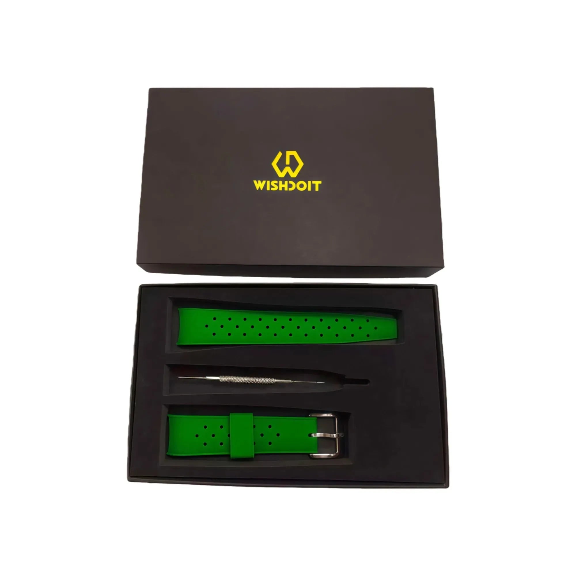 Wishdoit FKM Dive Watch Strap | 215mm Green