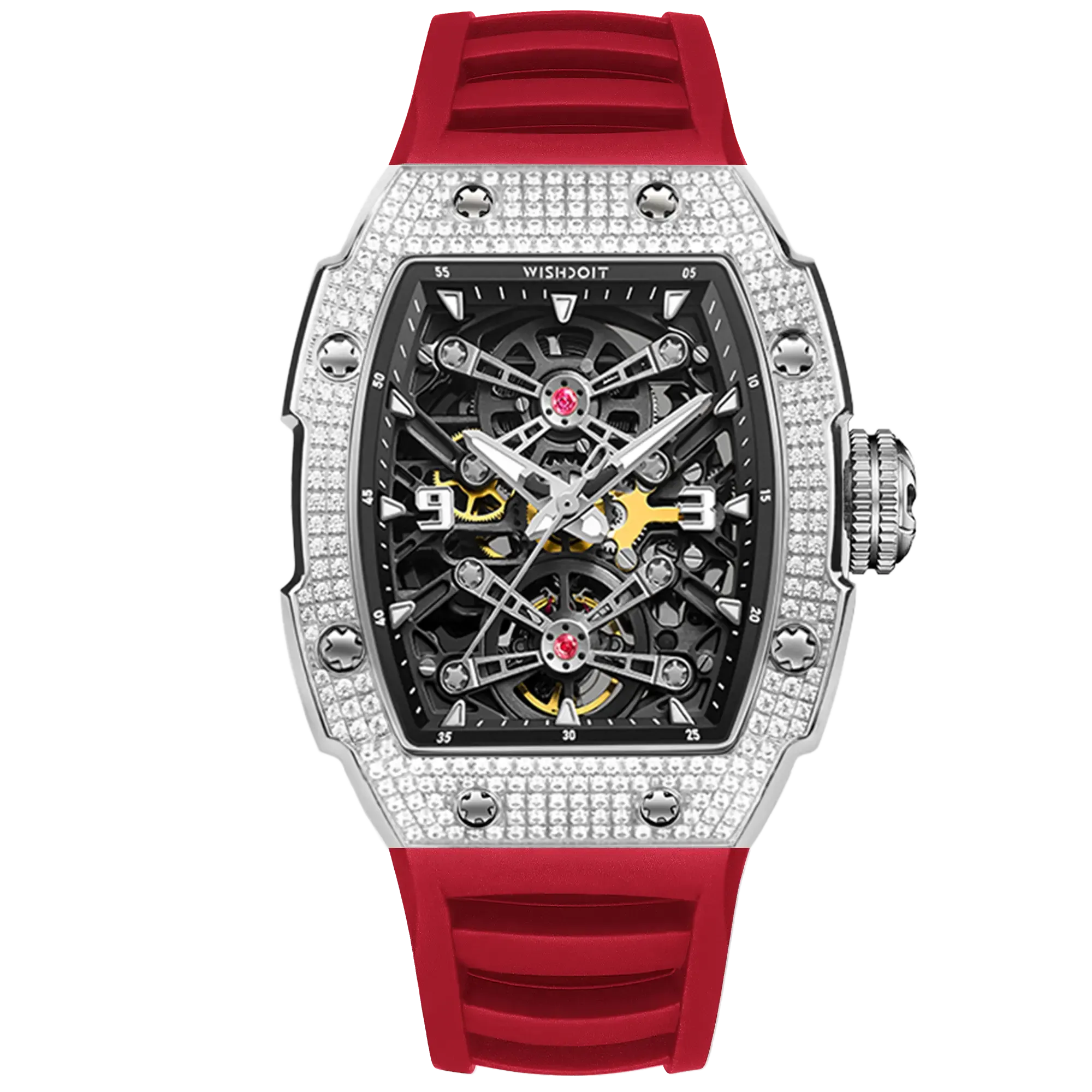 Captain Kidd Mechanical Watch with Diamond Red Watch