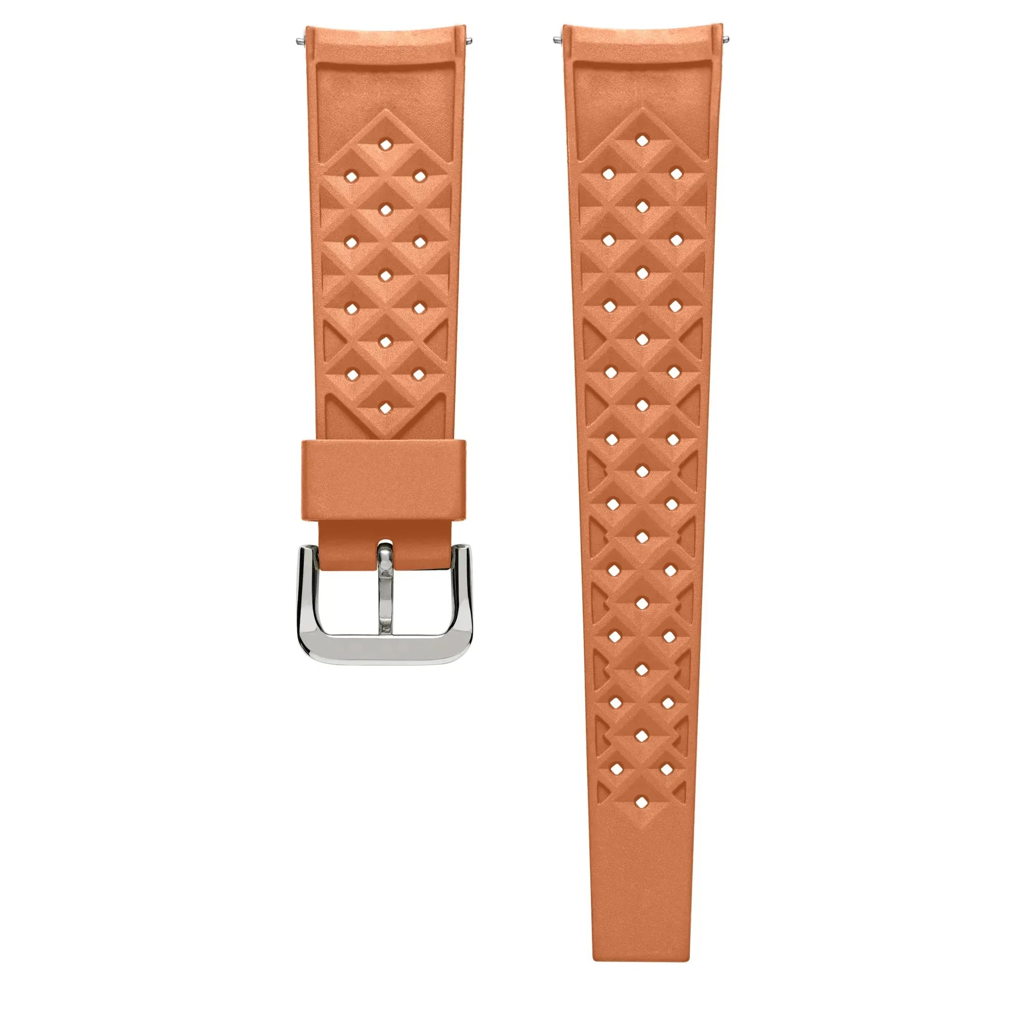 Wishdoit FKM Dive Watch Strap | 215mm Orange