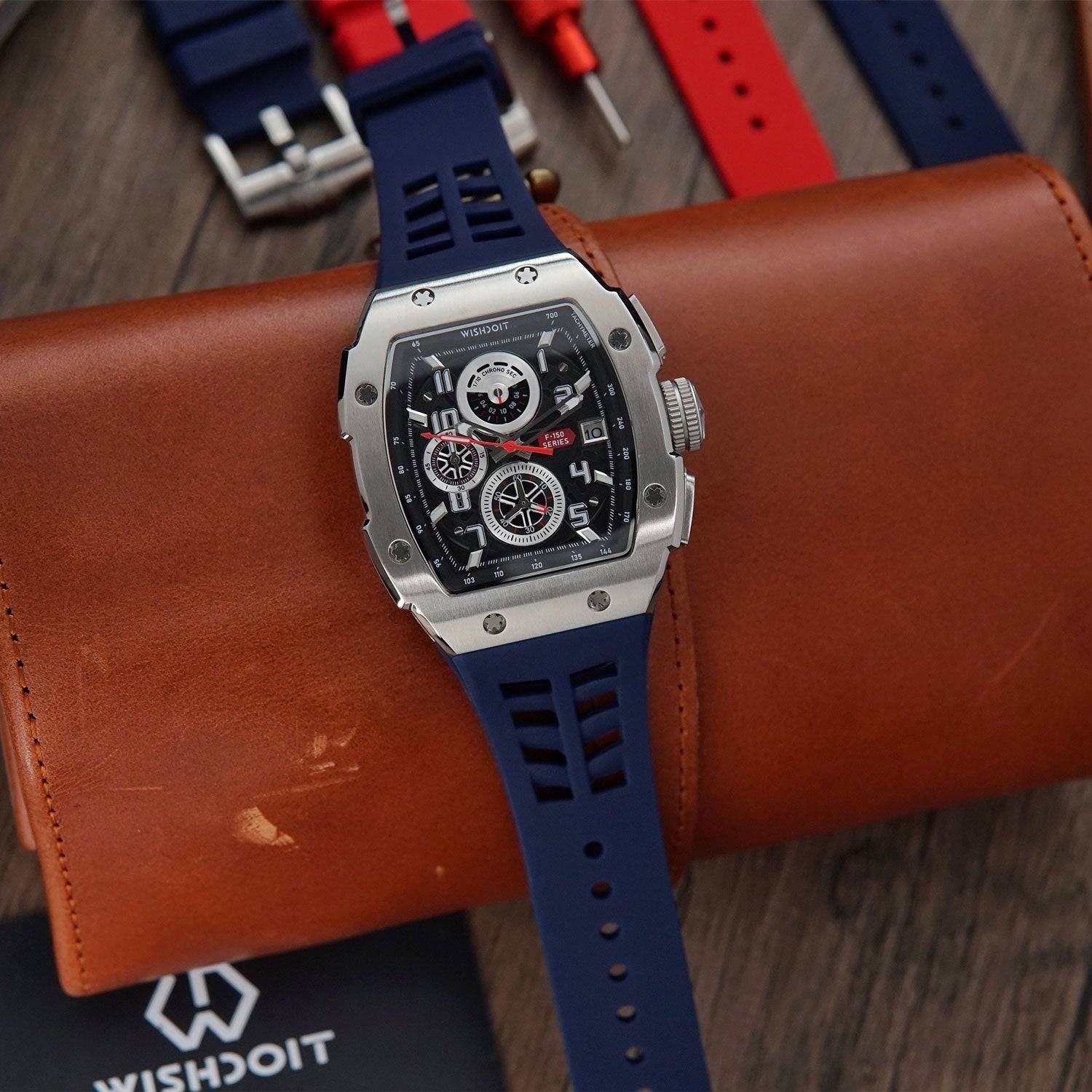 Shop Racing F-150 Series Chronograph Quartz Silver blue Watch | Wishdoit