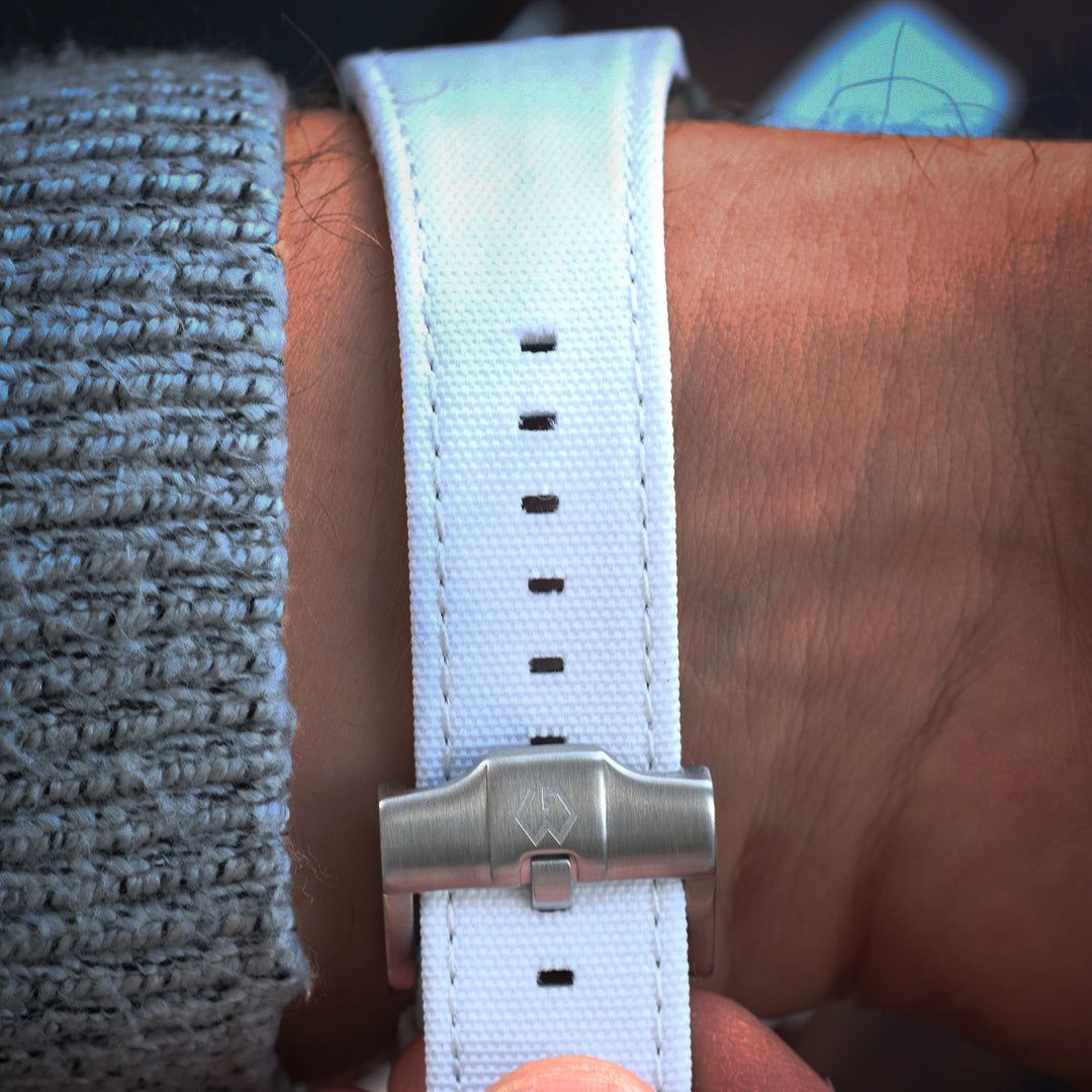 Nylon Leather Watch Strap | 21cm