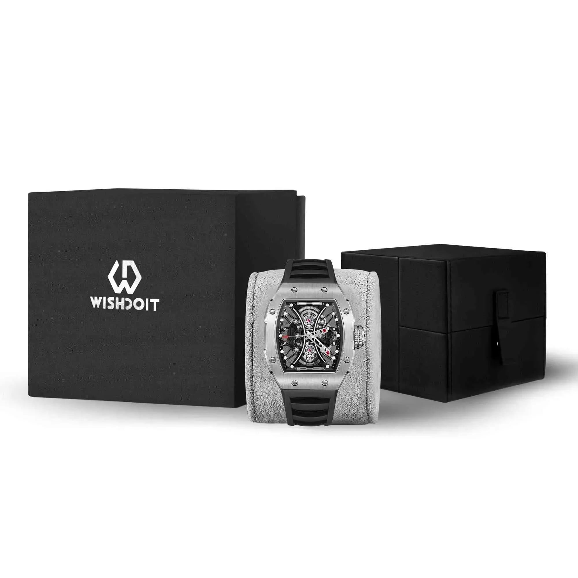 Skeleton | Hourglass-Silvery Watch Wishdoit Watches