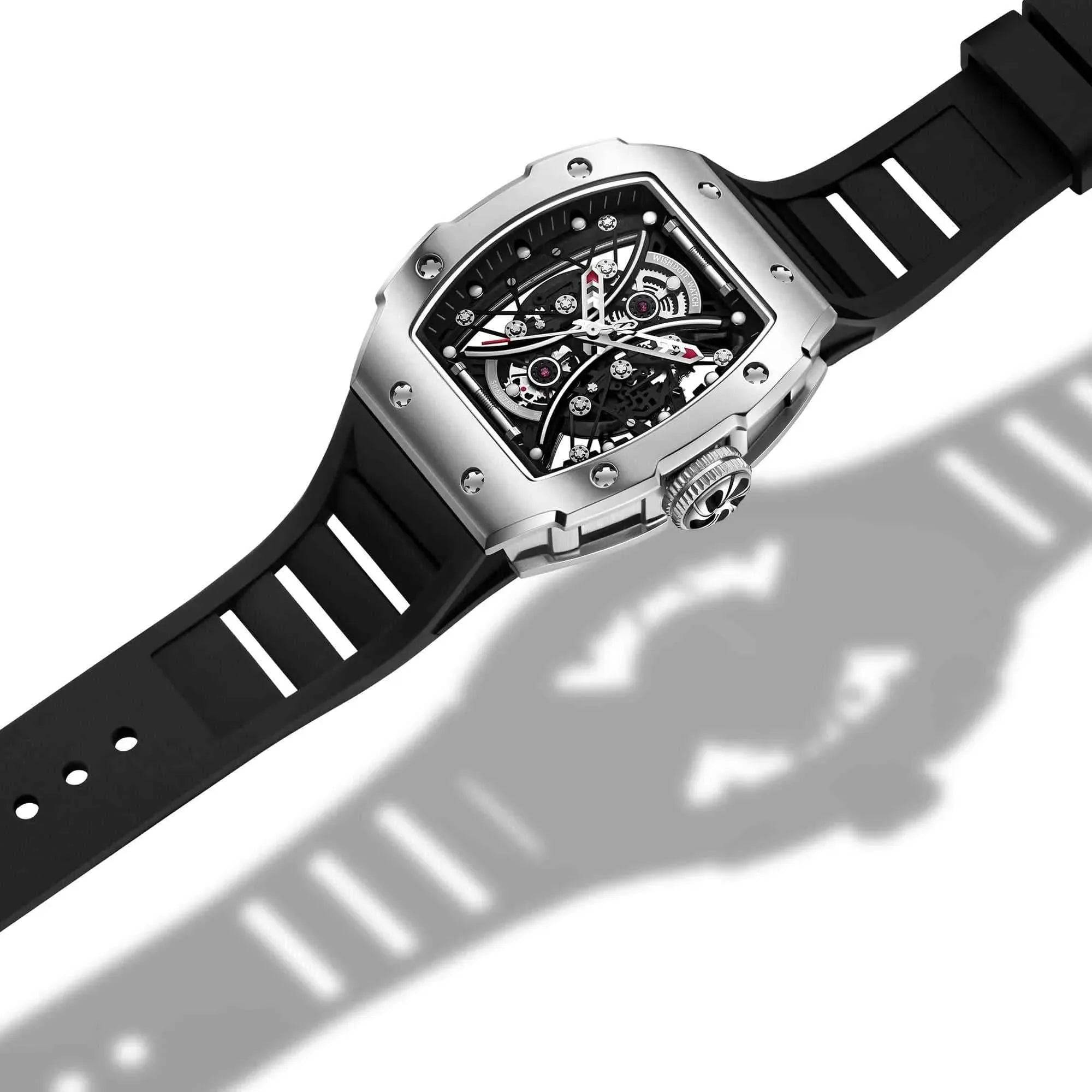 Skeleton | Hourglass-Silvery Watch Wishdoit Watches