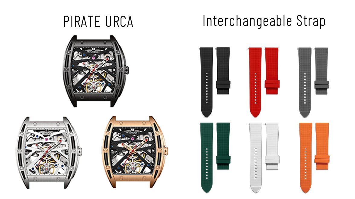 Enjoy the fun of changing the strap-URCA Pirates Watches - Wishdoit Watches