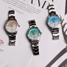 Wishdoit Watches Round Affordable tidewave Automatic diver watch with gradient wave | 316L Stainless Steel