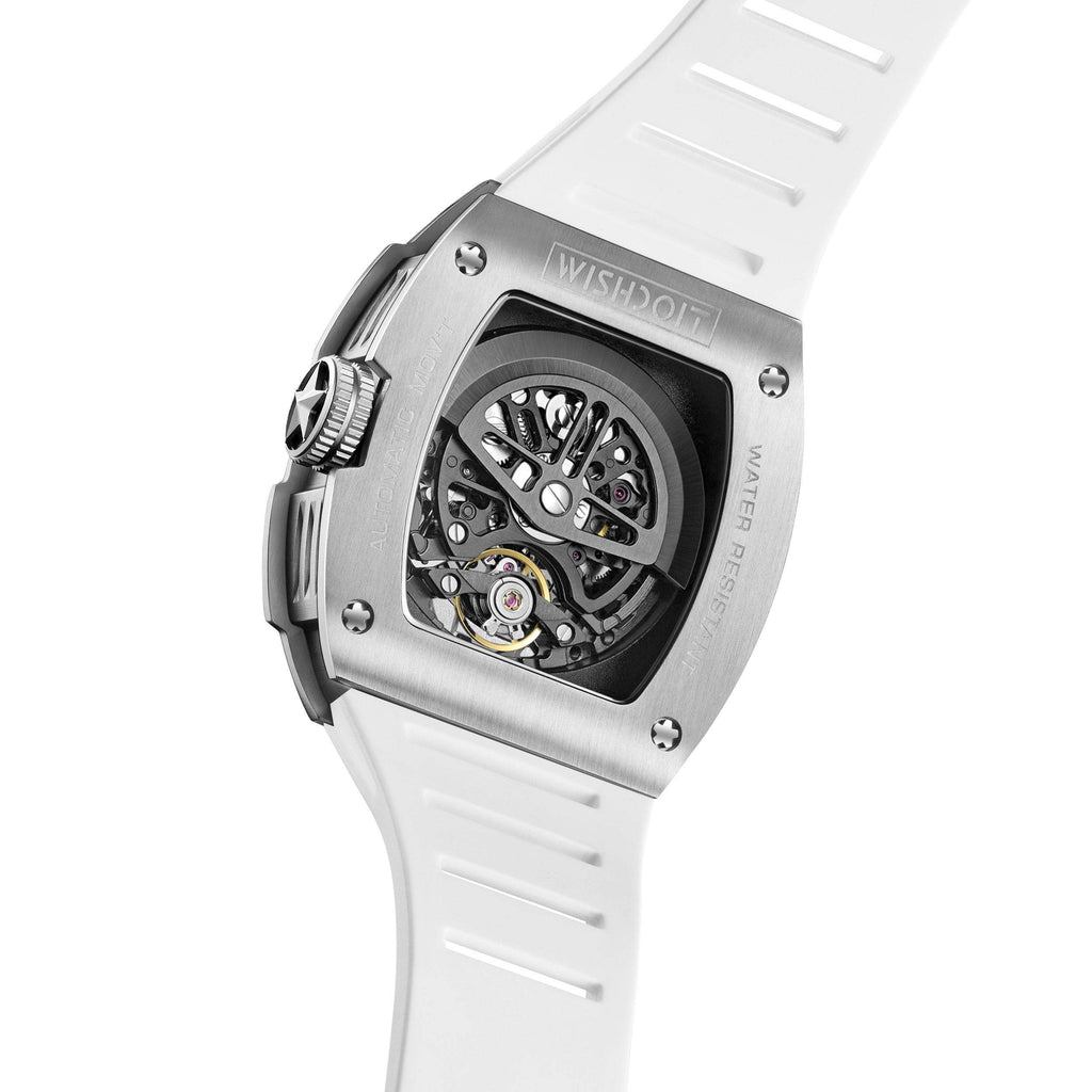 Best Mens Mechanical Watch Pioneer Automatic Silver White Watch | Wishdoit