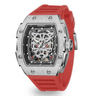 Shop Iced out Mechanical Watches For Men - Snow Leopard Red | Wishdoit