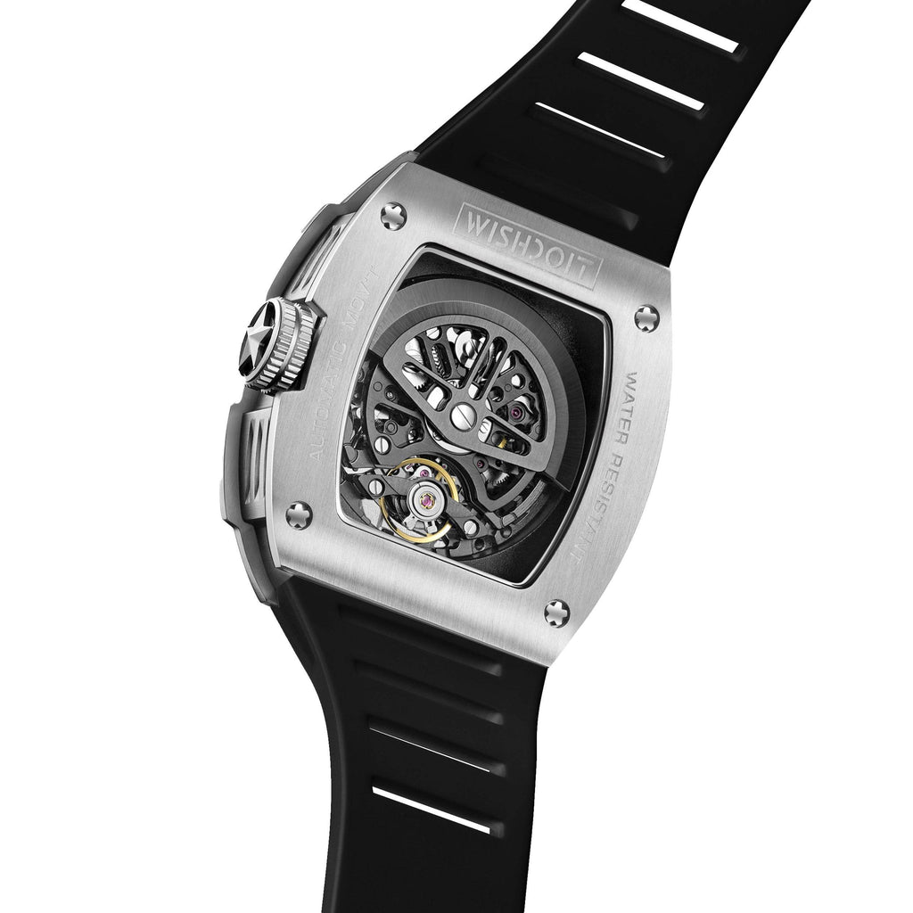 Best Mens Mechanical Watch-Pioneer Automatic Silver Watch | Wishdoit