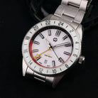 Wishdoit Watches Round Affordable Ocean Edge GMT Swiss RONDA movement Quartz Diver Watch|316L Stainless Steel|Red Dive