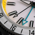 Wishdoit Watches Round Affordable Ocean Edge GMT Swiss RONDA movement Quartz Diver Watch|316L Stainless Steel|Yellow Dive