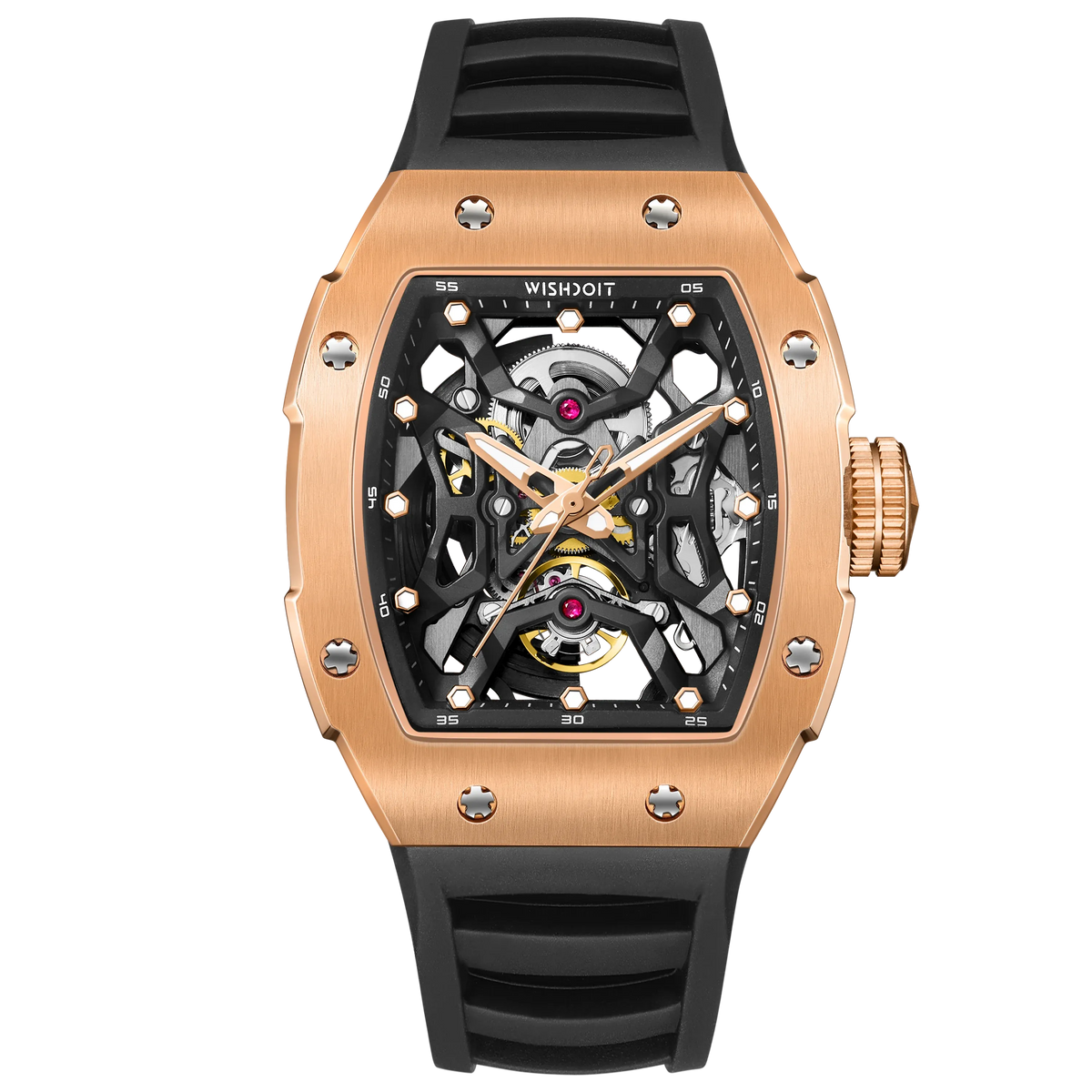WISHDOIT Aerial Prism Automatic Mechanical Skeleton Watch – WISHDOIT ...