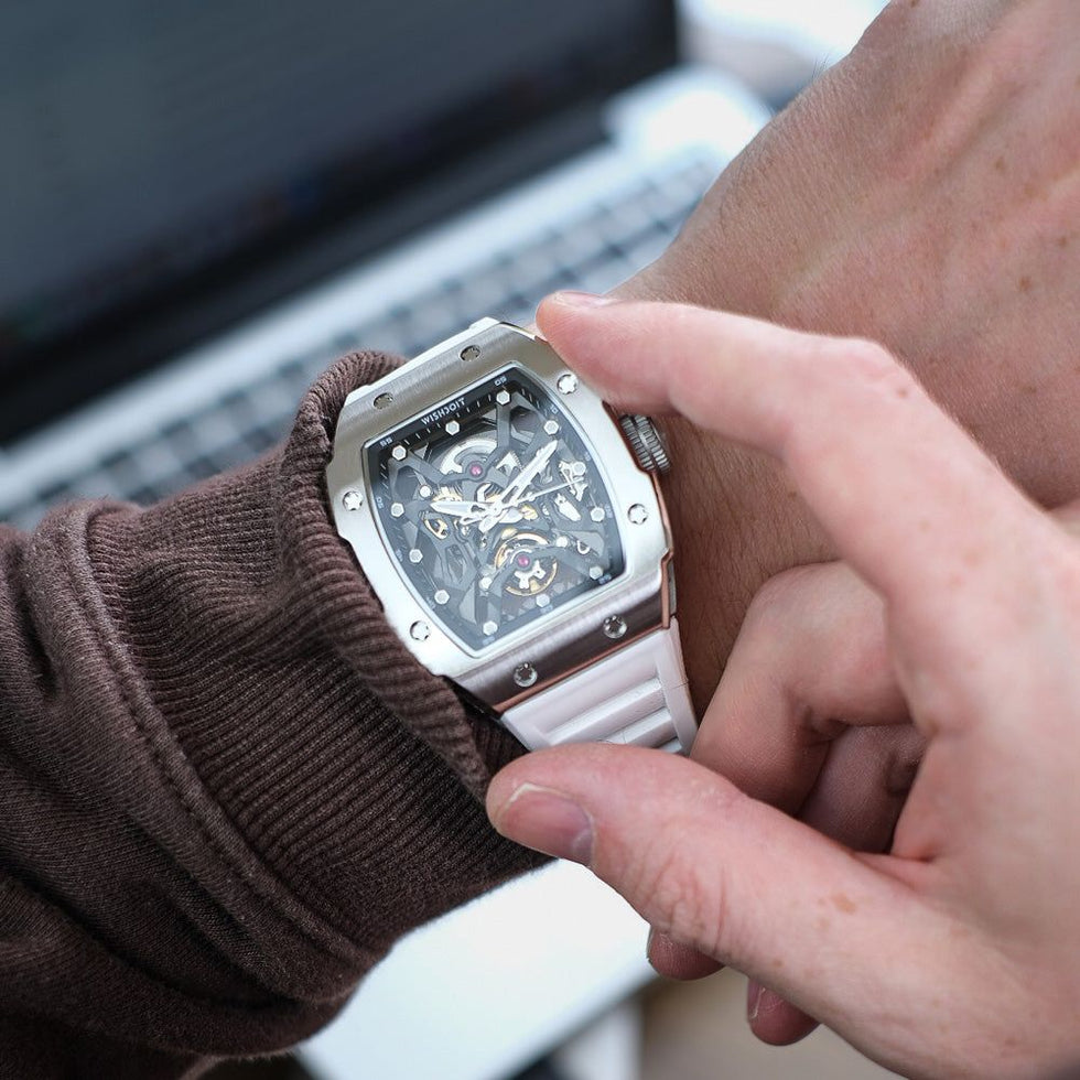 WISHDOIT Aerial Prism Automatic Mechanical Skeleton Watch – WISHDOIT ...