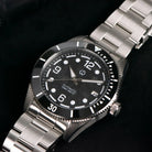 Wishdoit Watches Round Affordable AquaVolt Dive Automatic Bright Lume Mechanical Dive Watch|316L Stainless Steel|Black Watch