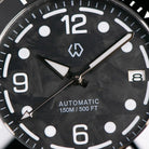 Wishdoit Watches Round Affordable Ocean Edge GMT Swiss RONDA movement Quartz Diver Watch|316L Stainless Steel|All black Dive