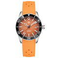 Aqua Storm Automatic Diver Watch with 3D Luminous Needle Ceramic Beze with Wishdoit FKM Dive Watch Strap,WSD9017:EE,