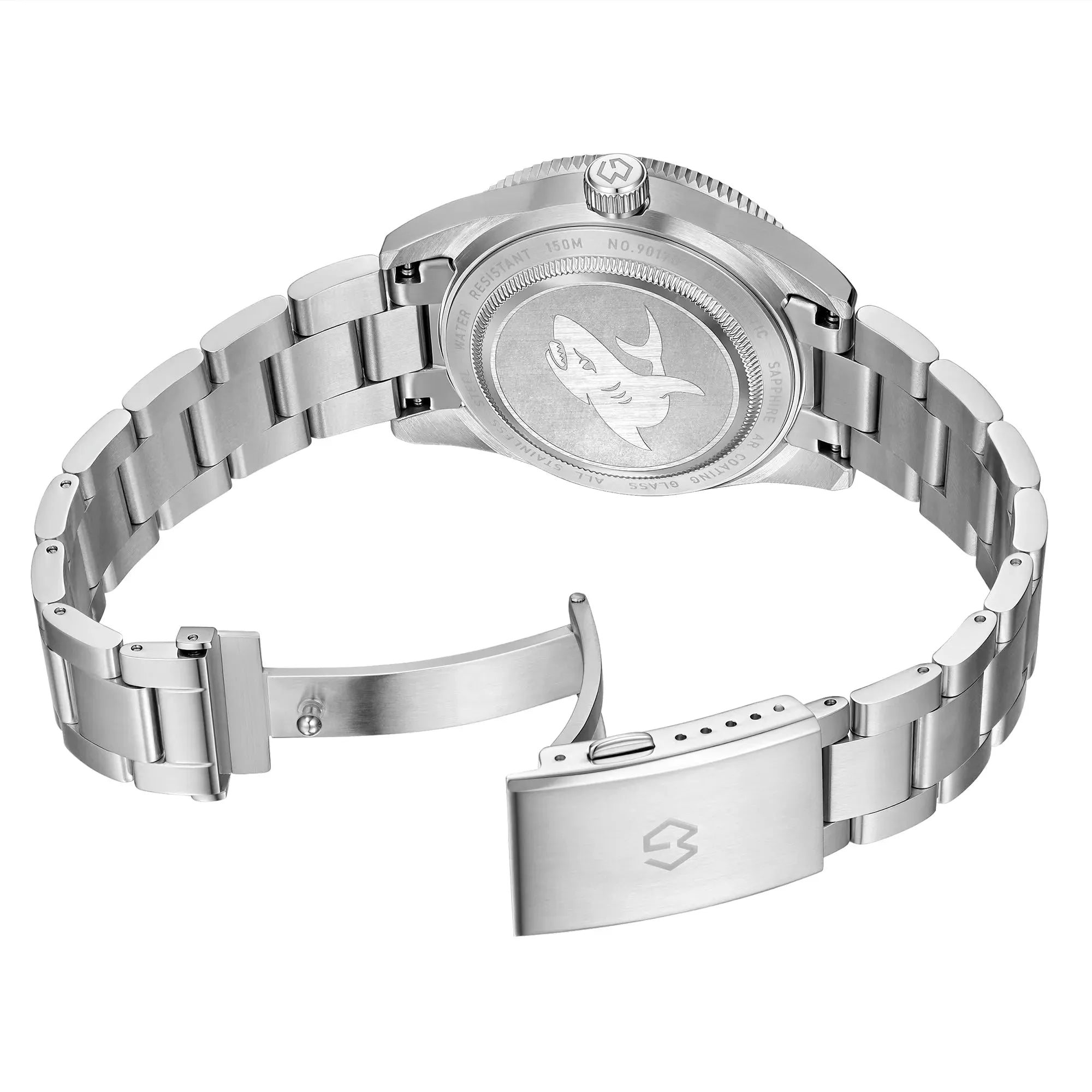 Aqua Storm Automatic Diver Watch with 3D Luminous Needle Ceramic Bezel