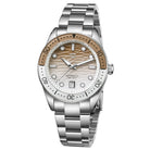 Wishdoit Watches Round Affordable tidewave Automatic diver watch with gradient wave | 316L Stainless Steel|earthy gary 