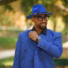 Wishdoit Watches Round Affordable Vatnajokull Automatic Mechanical Glacier Sapphire Watch|Dermis Watch Strap|Blue