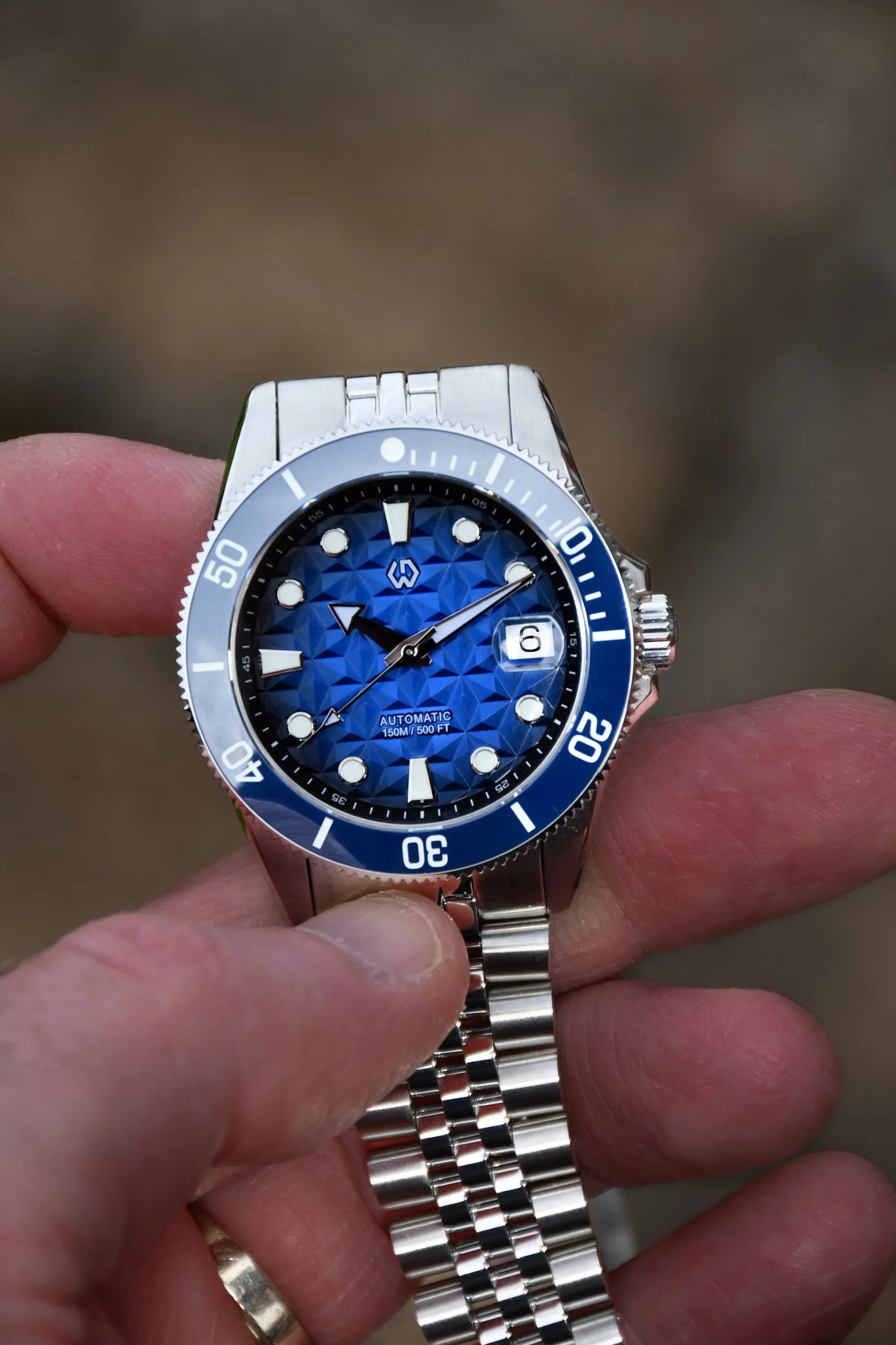 Nereus Facet Automatic Diver Watch - Geometric Dial