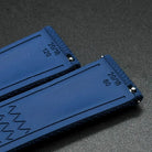 New Blue Fluoro Rubber Dive Watch Strap 20mm for Divers wishdoit watches