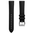 New Black Fluoro Rubber Dive Watch Strap 20mm for Divers wishdoit watches