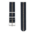 22mm Canvas Watch Strap Deep Blue