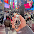 Wishdoit Watches Round Affordable Ocean Edge GMT Swiss RONDA movement Quartz Diver Watch|316L Stainless Steel|All black Dive