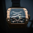 PIRATE-Captain Kidd Tonneau Skeleton Mechaical Watch