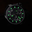 Racing GT40 Chrono-Rose Gold Watch with glowing hands