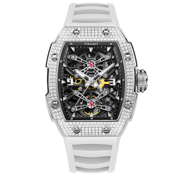 Captain Kidd Mechanical Watch with Diamond White Watch,WSD9912-H:EB,